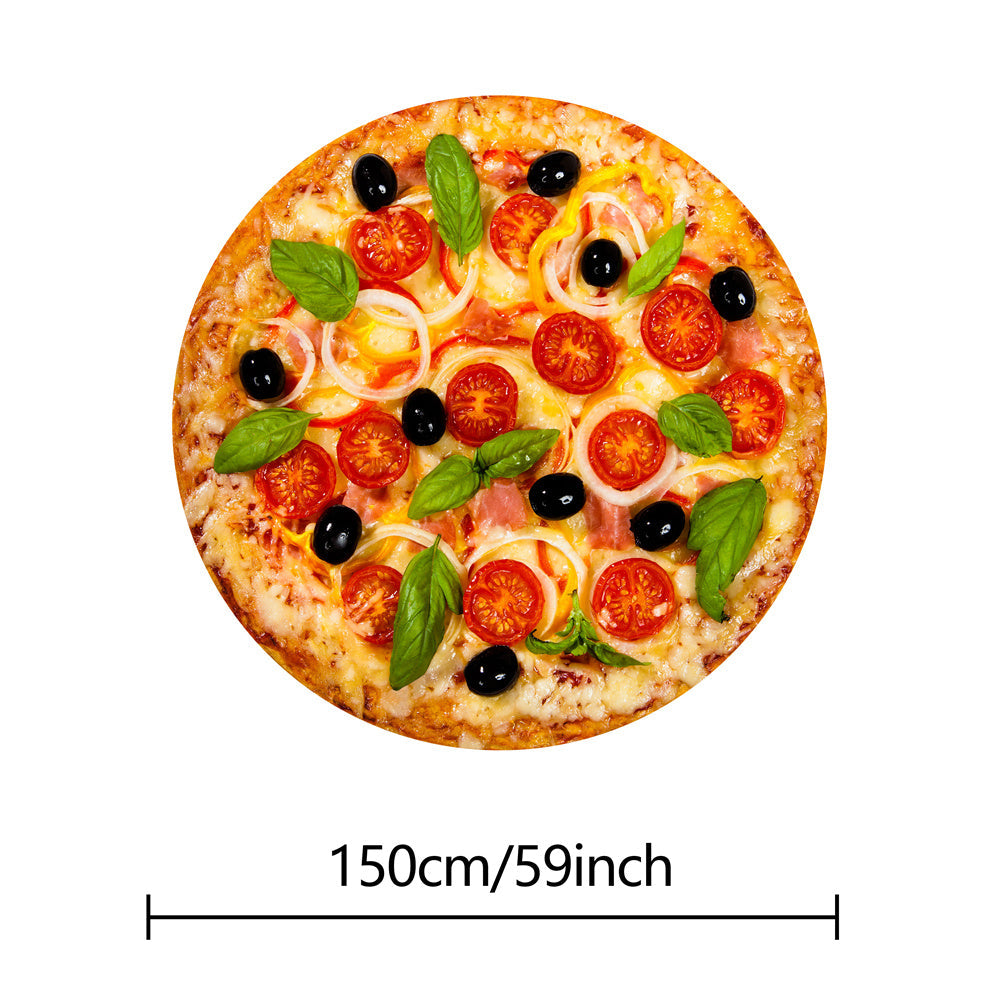 Tortilla Decke - Realistische Pepperoni Pizza Decke, Weiche und Bequeme Flanell Decke, Personalisierte Geschenk