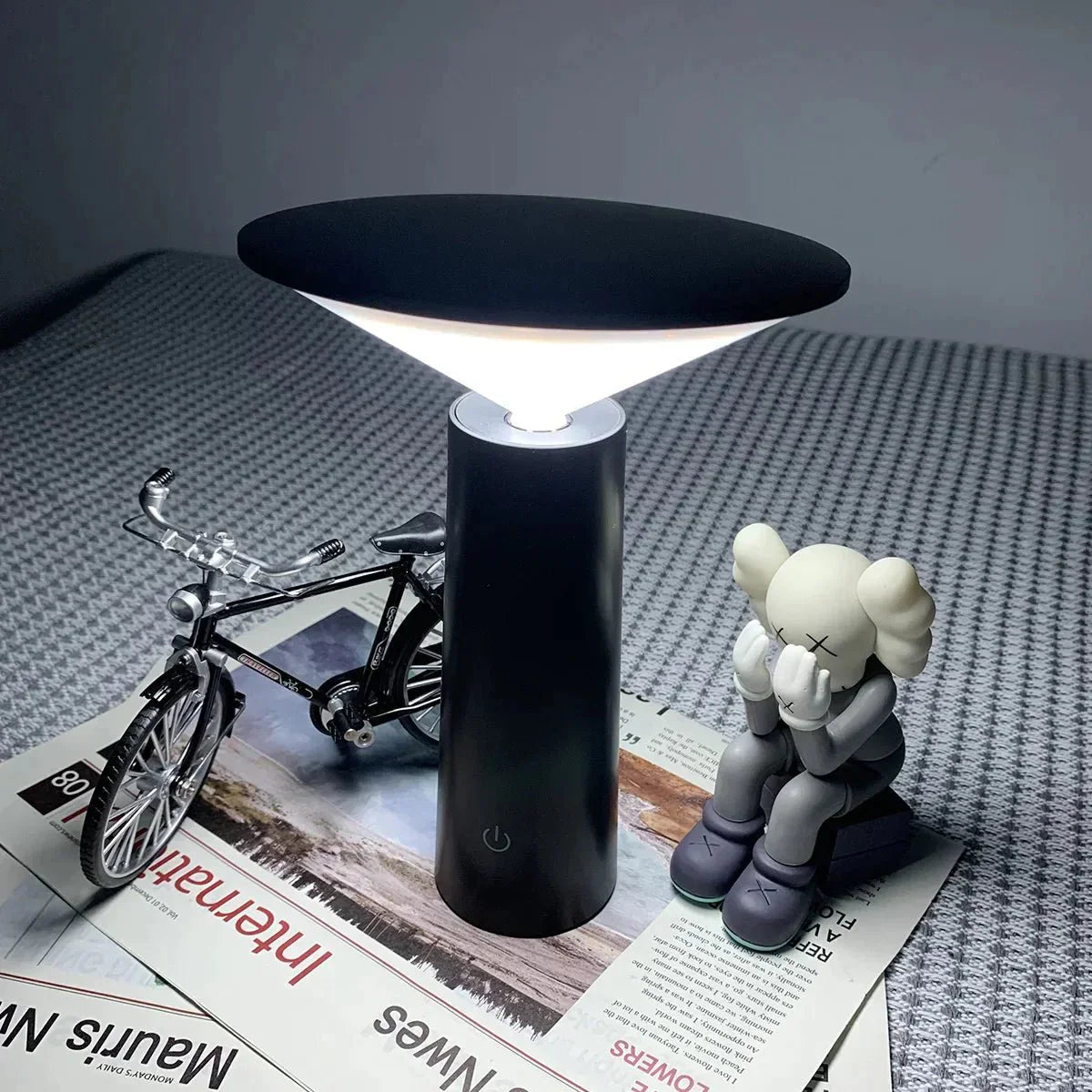 Garduru - Kabellose LED Tischlampe mit Fernbedienung für Wohnzimmer & Schlafzimmer
