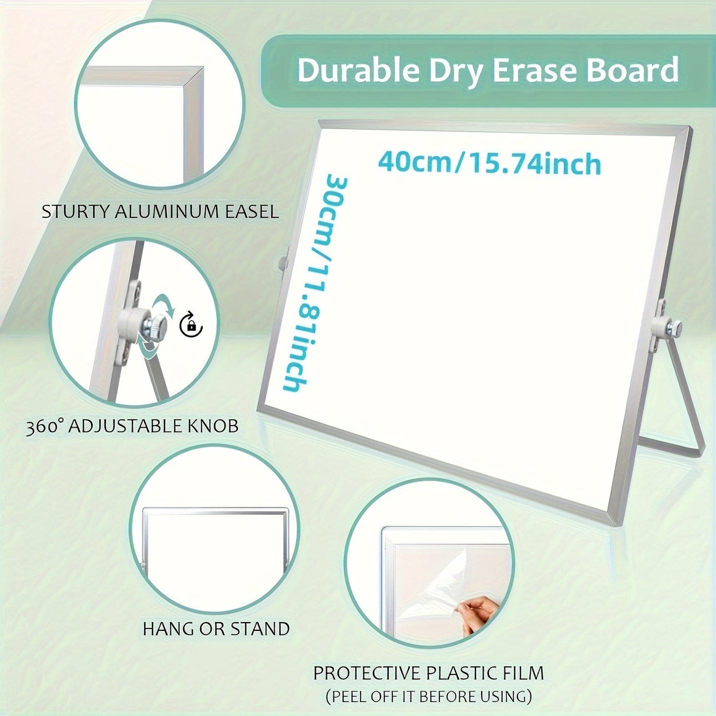 Garduru Magnetisches Whiteboard – Tragbar und beidseitig mit Ständer
