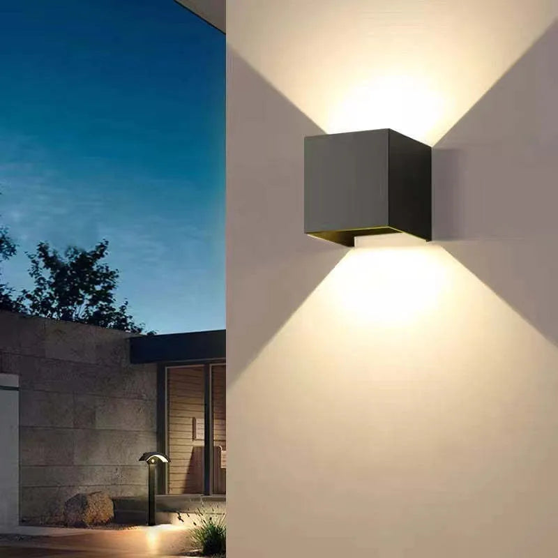 Wandleuchte Modern Schwarz Aluminium LED Wandleuchte