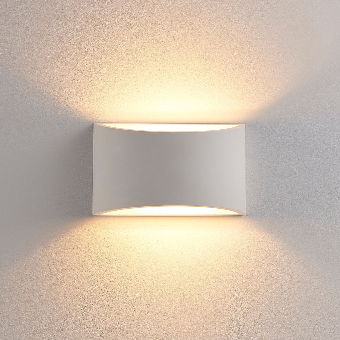Wandleuchte Modern Weiß Gipshochlicht