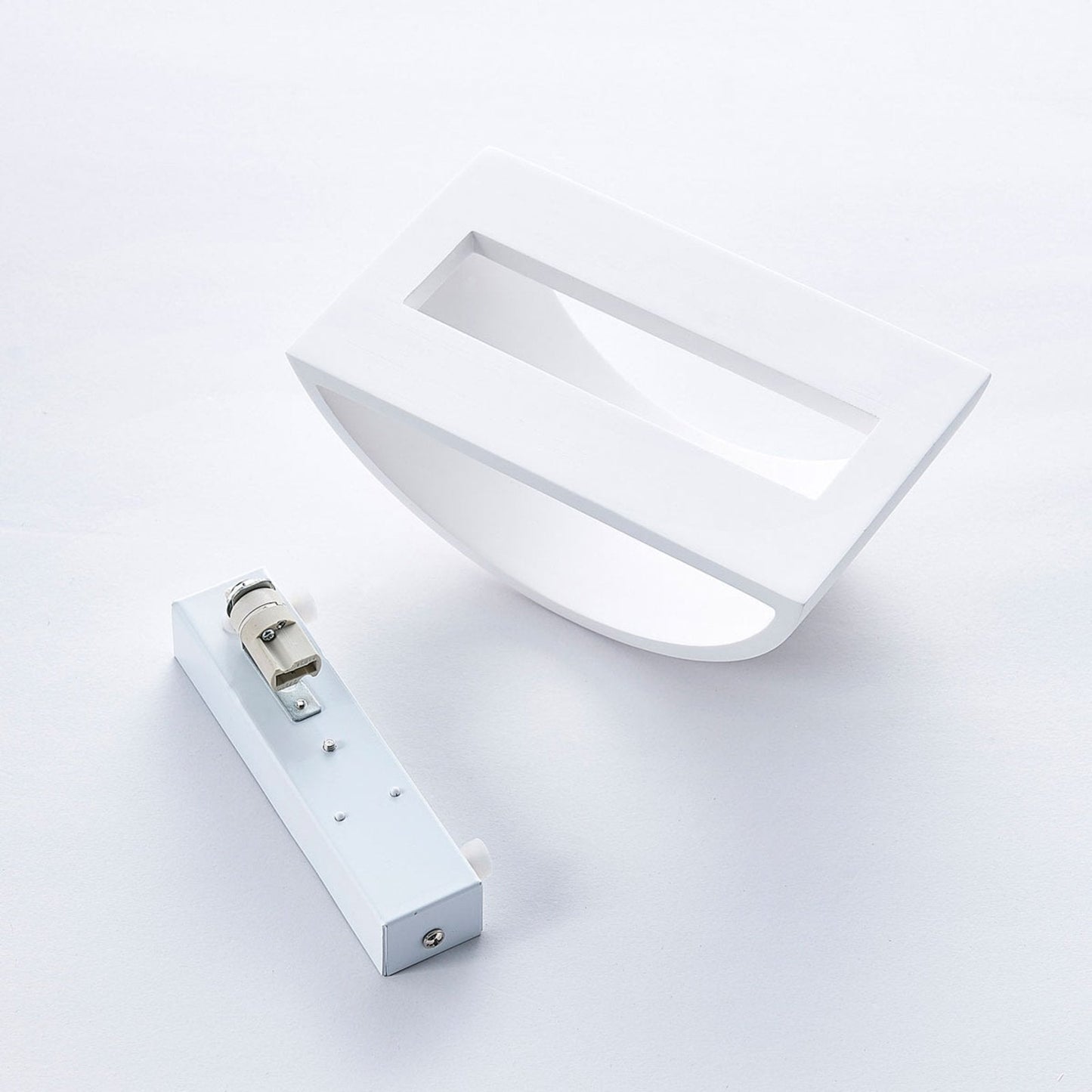 Wandleuchte Modern Weiß Gipshochlicht