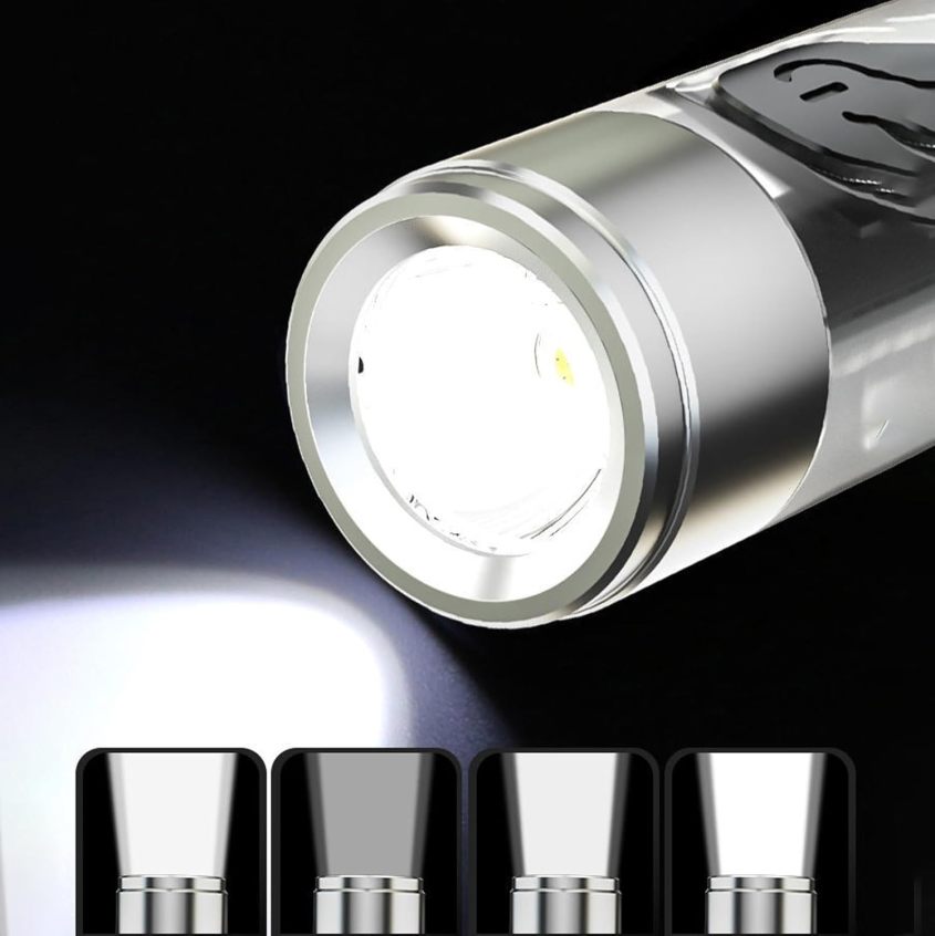 Rayvia Kompakte Wiederaufladbare Schlüsselanhänger Taschenlampe 400 Lumen