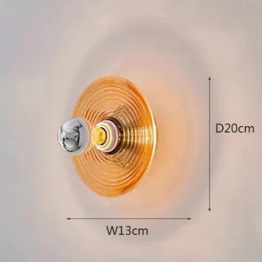 Vintage LED Wandleuchte aus Glas – Nostalgischer Charme mit modernem Design