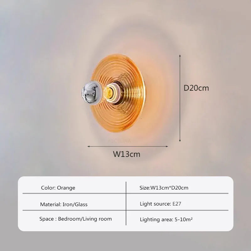Vintage LED Wandleuchte aus Glas – Nostalgischer Charme mit modernem Design