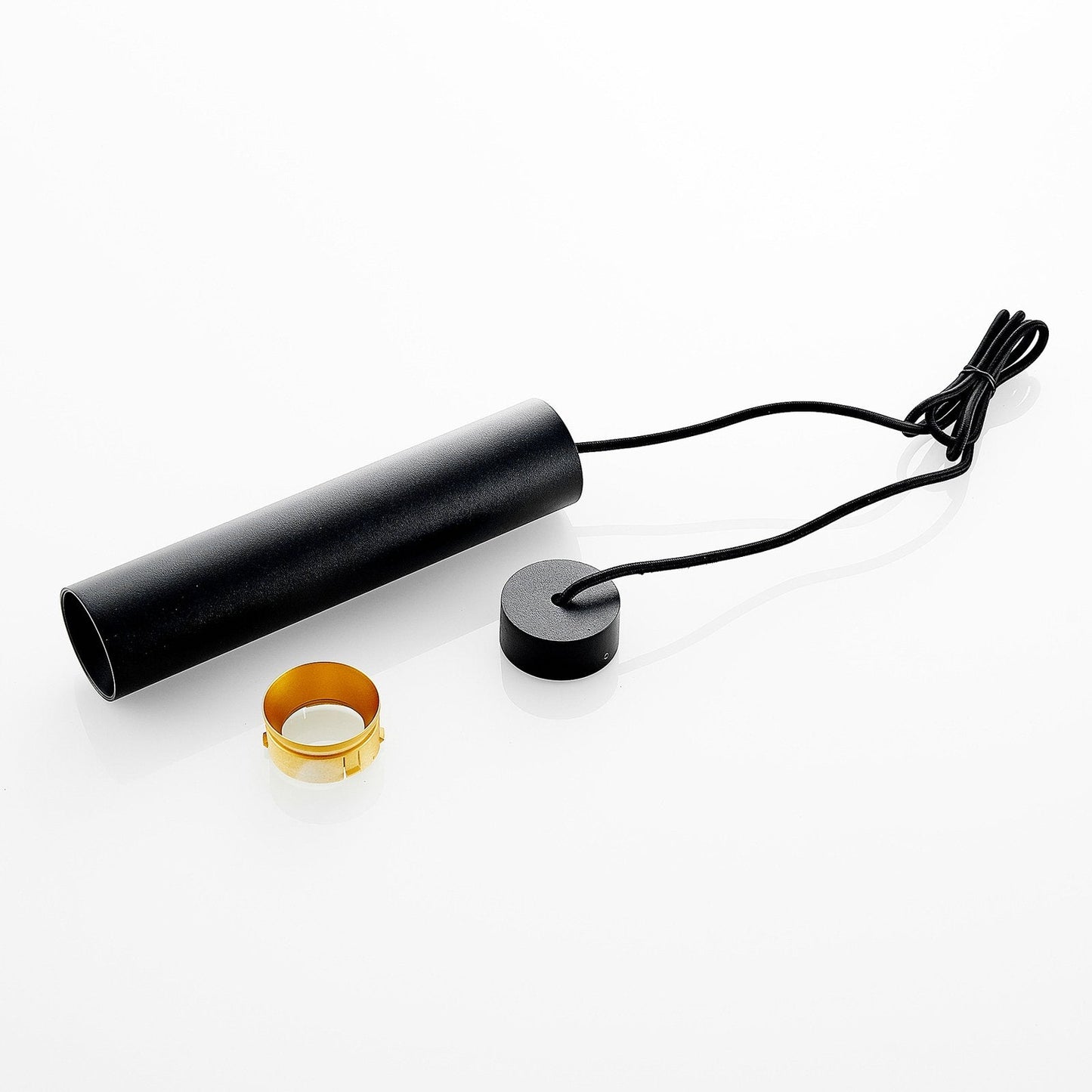 Pendelleuchte Modern Schwarz Aluminium Zylinderlampe