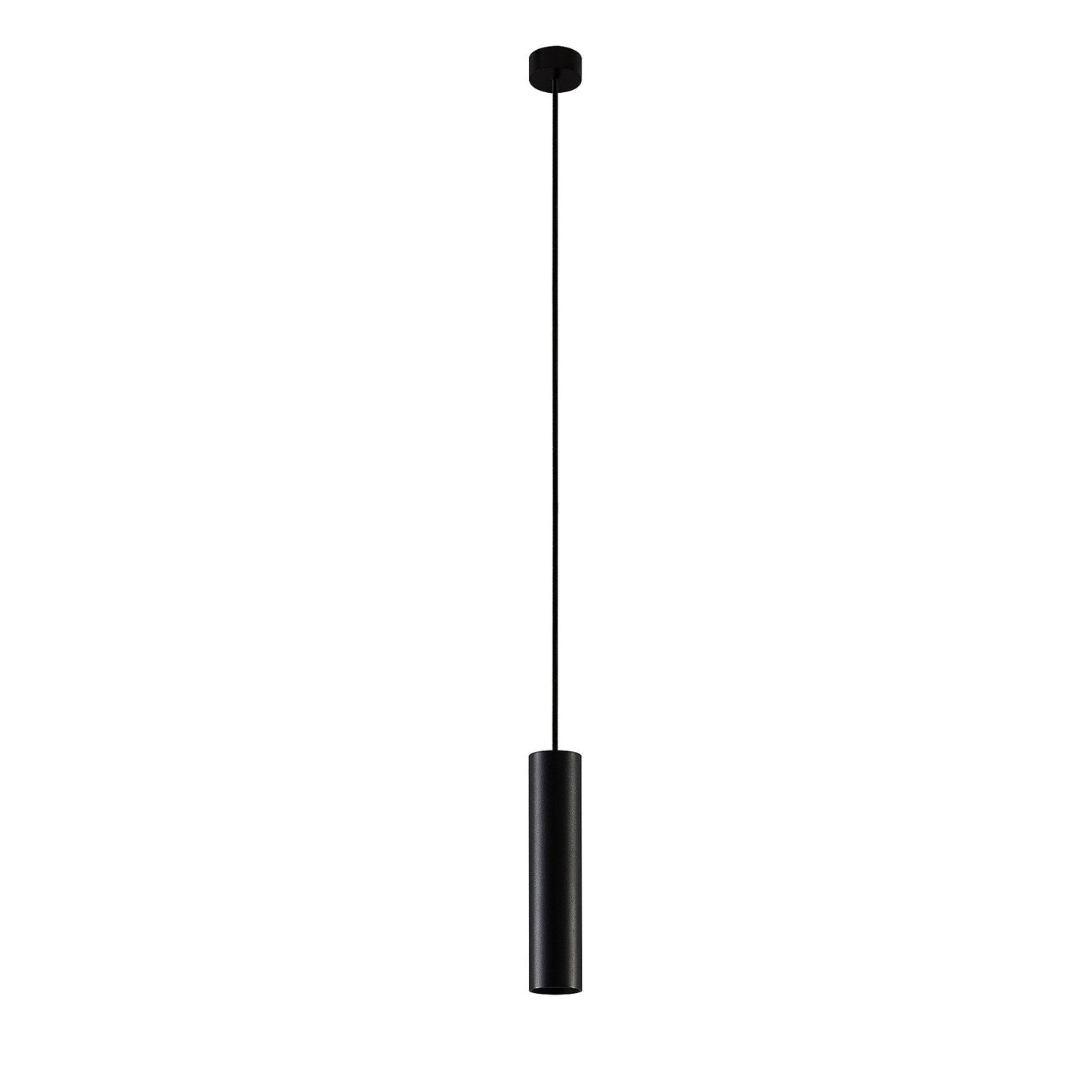 Pendelleuchte Modern Schwarz Aluminium Zylinderlampe