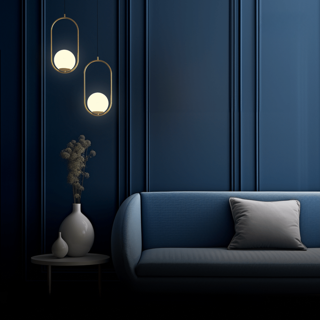 LED-Pendelleuchte Warmweiß Goldfinish für Zuhause und Bürodeko