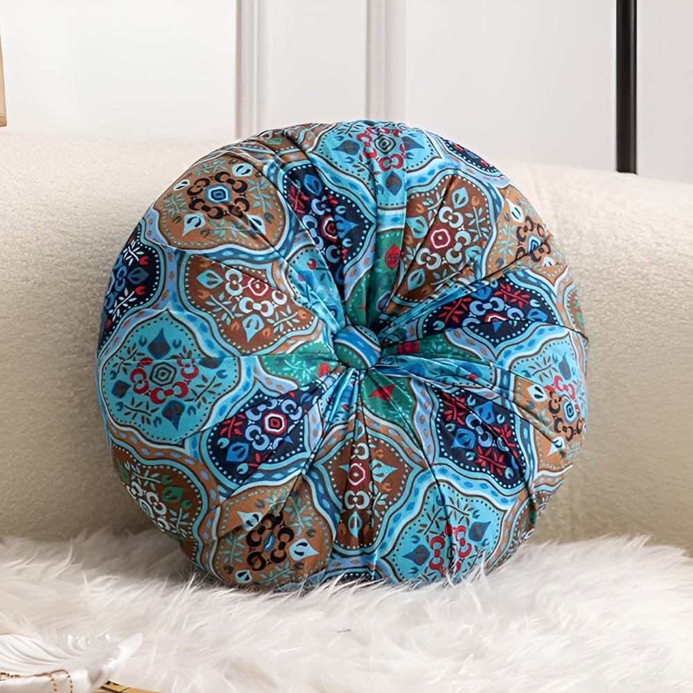 Boho runder Sitzkissen
