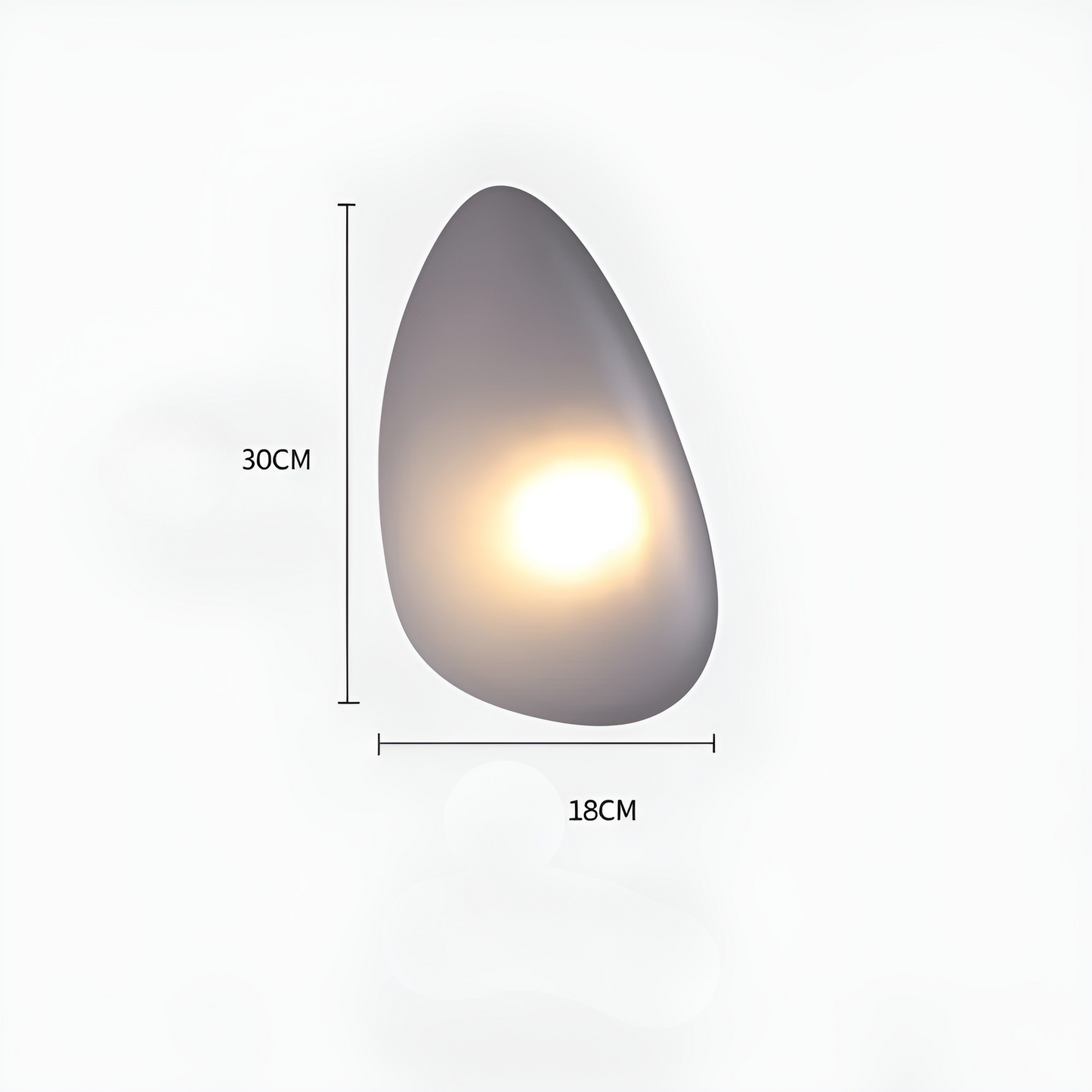 Garduru Light – Nordische Kieselstein-Style LED-Wandleuchte