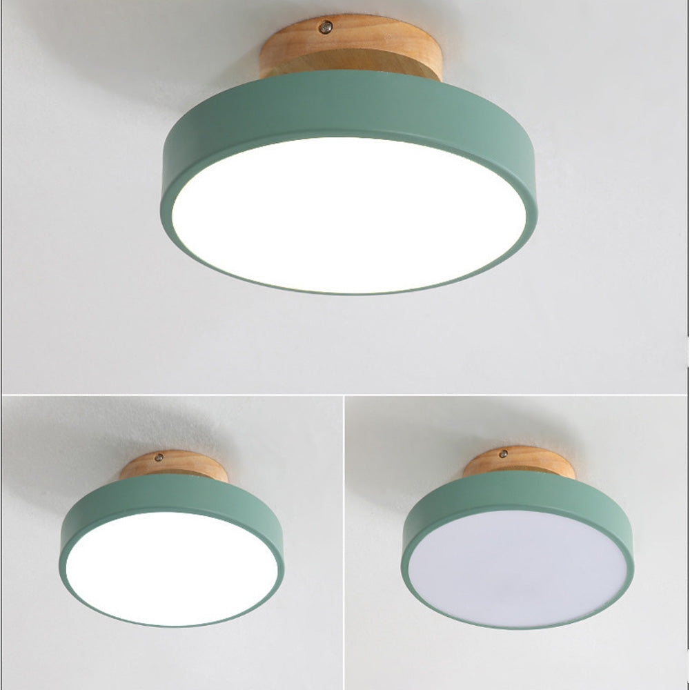 LED Deckenleuchte Holz Flush Mount Leuchte