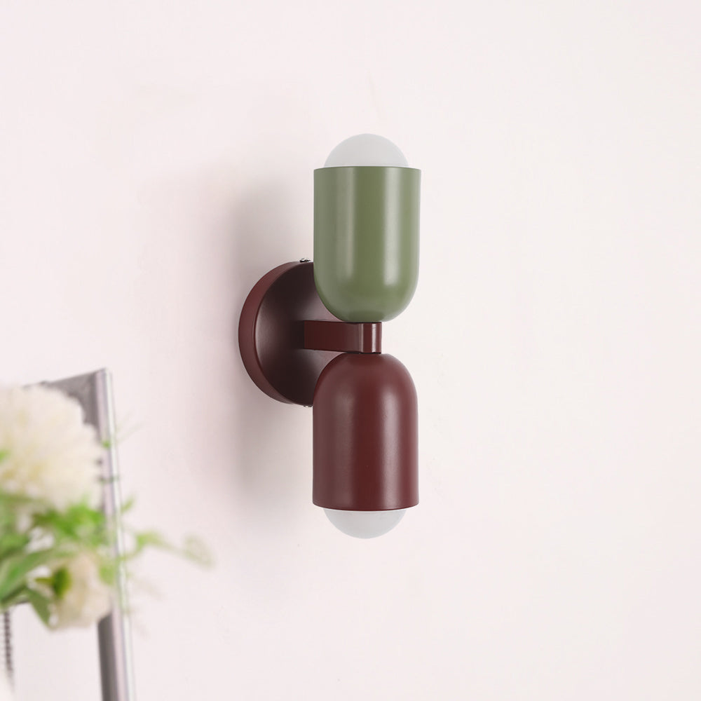 Morandi Moderne LED-Wandleuchte 2-flammig Schwarz Innen/Flur Metall