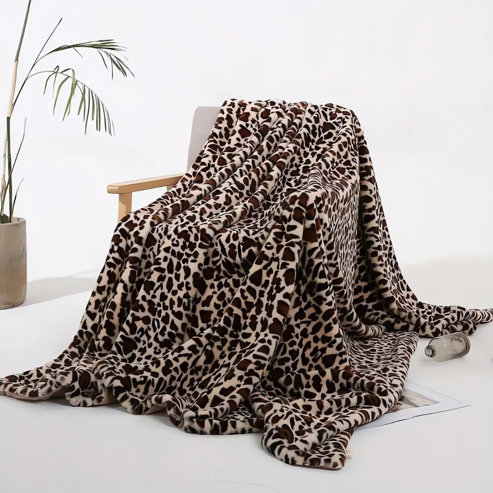 Wild Eleganz Leopardenmuster Decke