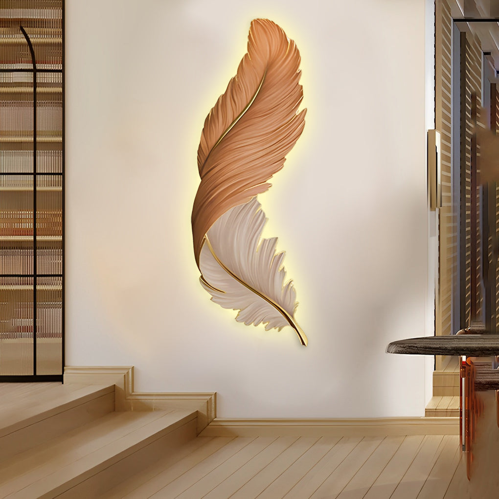 Wandkunst Licht Moderne Feder LED Wandleuchte