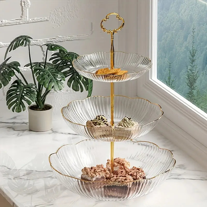 Garduru - Moderne 3-Etagen-Fruitschale für Küche & Wohnzimmer