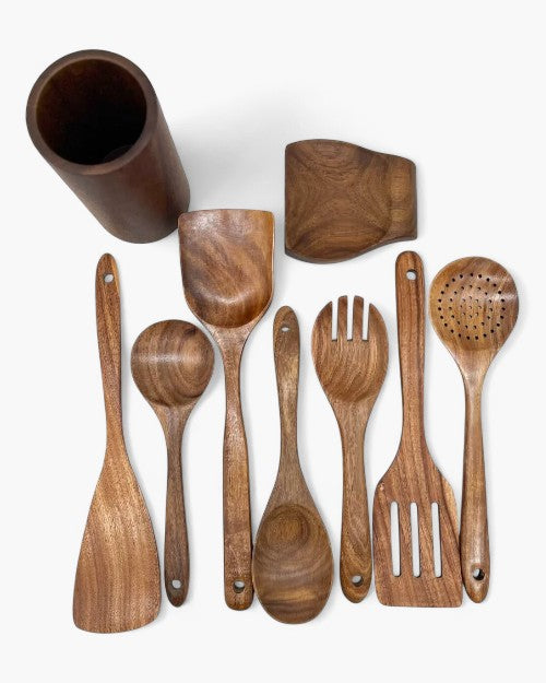 Tierra – Luxus Teak Holz Küchenset für nachhaltiges & elegantes Kochen