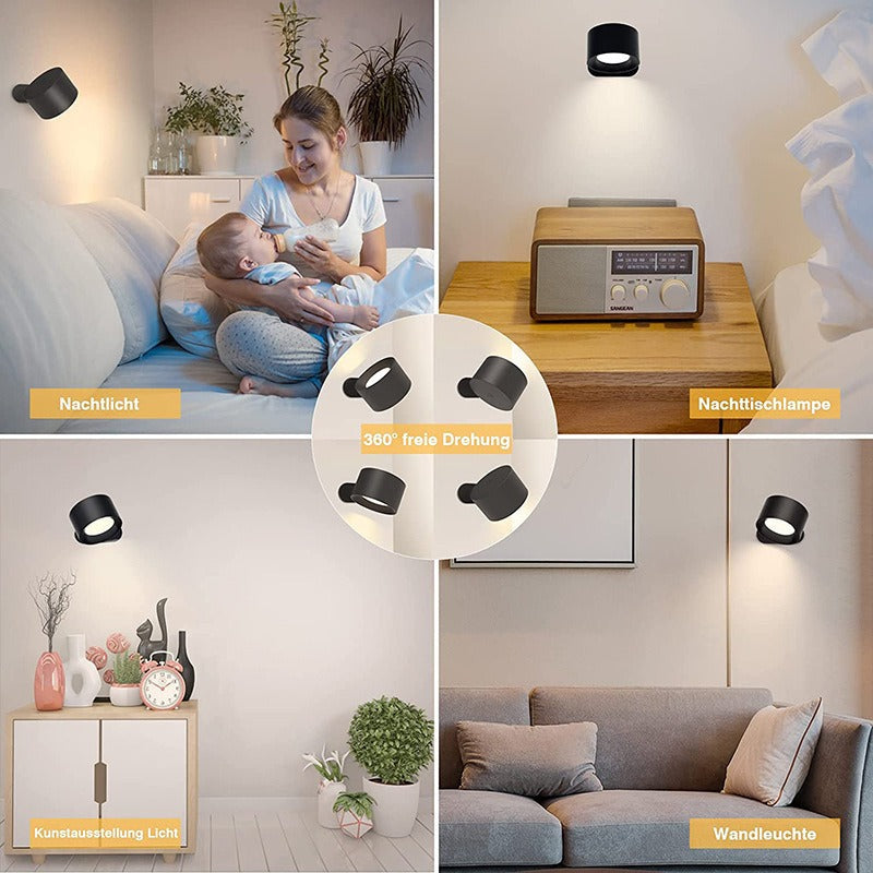LumioGlow - Tragbare USB LED Wandlampe