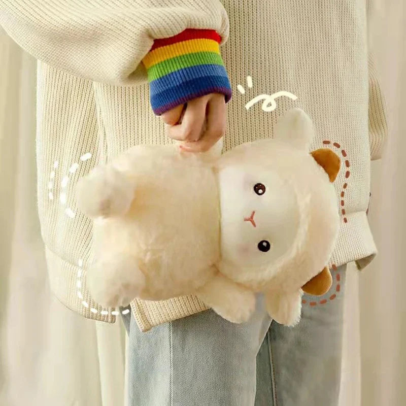 Royelux Schaf Plüsch Puppe Kissen - Weich & Kawaii 25cm Stofftier Spielzeug