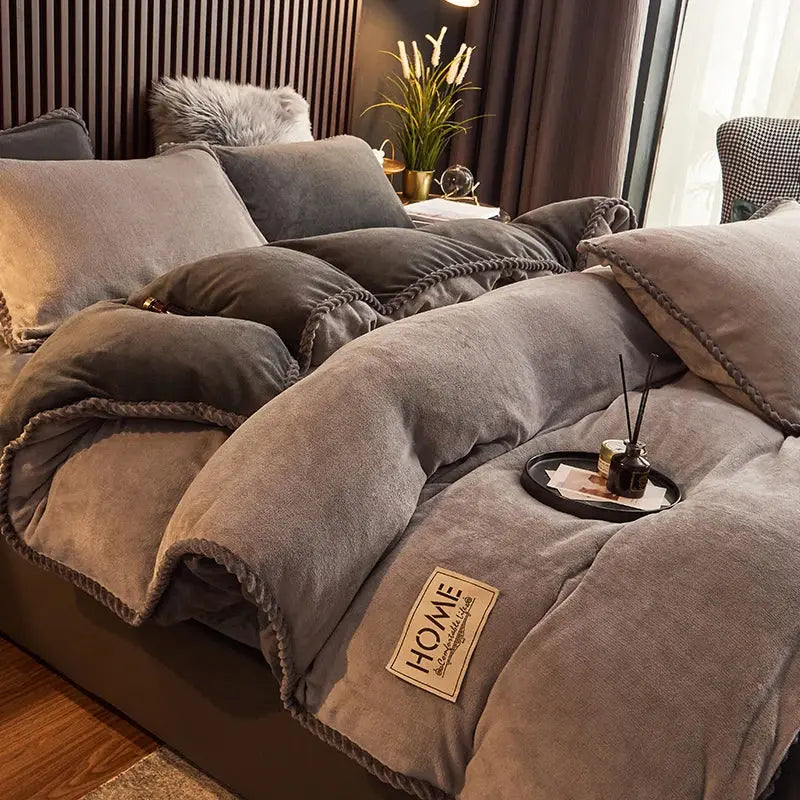 Amelva - Luxuriöse Samtdecke für stilvolle Schlafzimmer