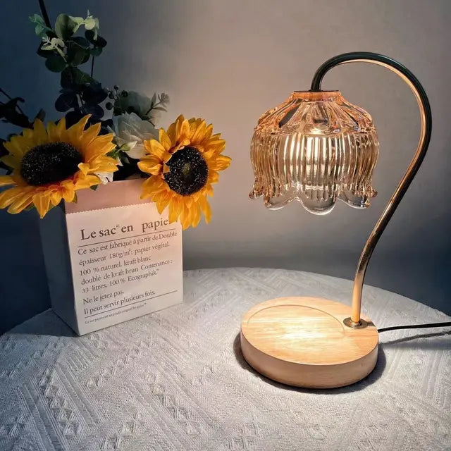 Elegante Glas Tischlampe | LuxeGlow
