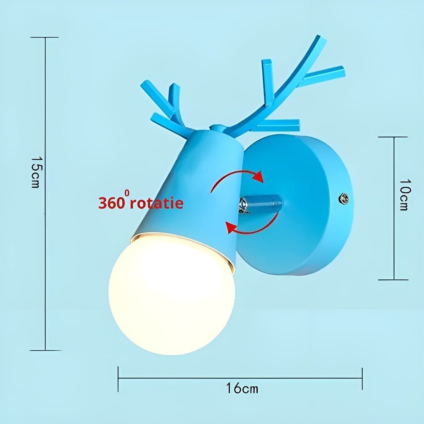 Garduru Licht - Nordische Macaron Geweih LED Wandlampe