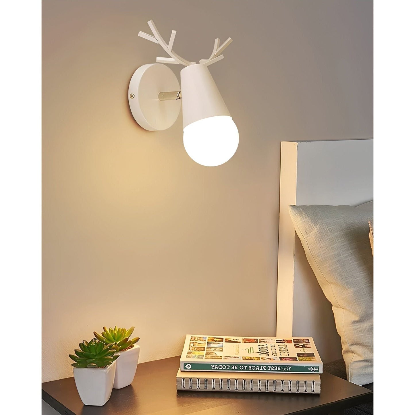 Garduru Licht - Nordische Macaron Geweih LED Wandlampe