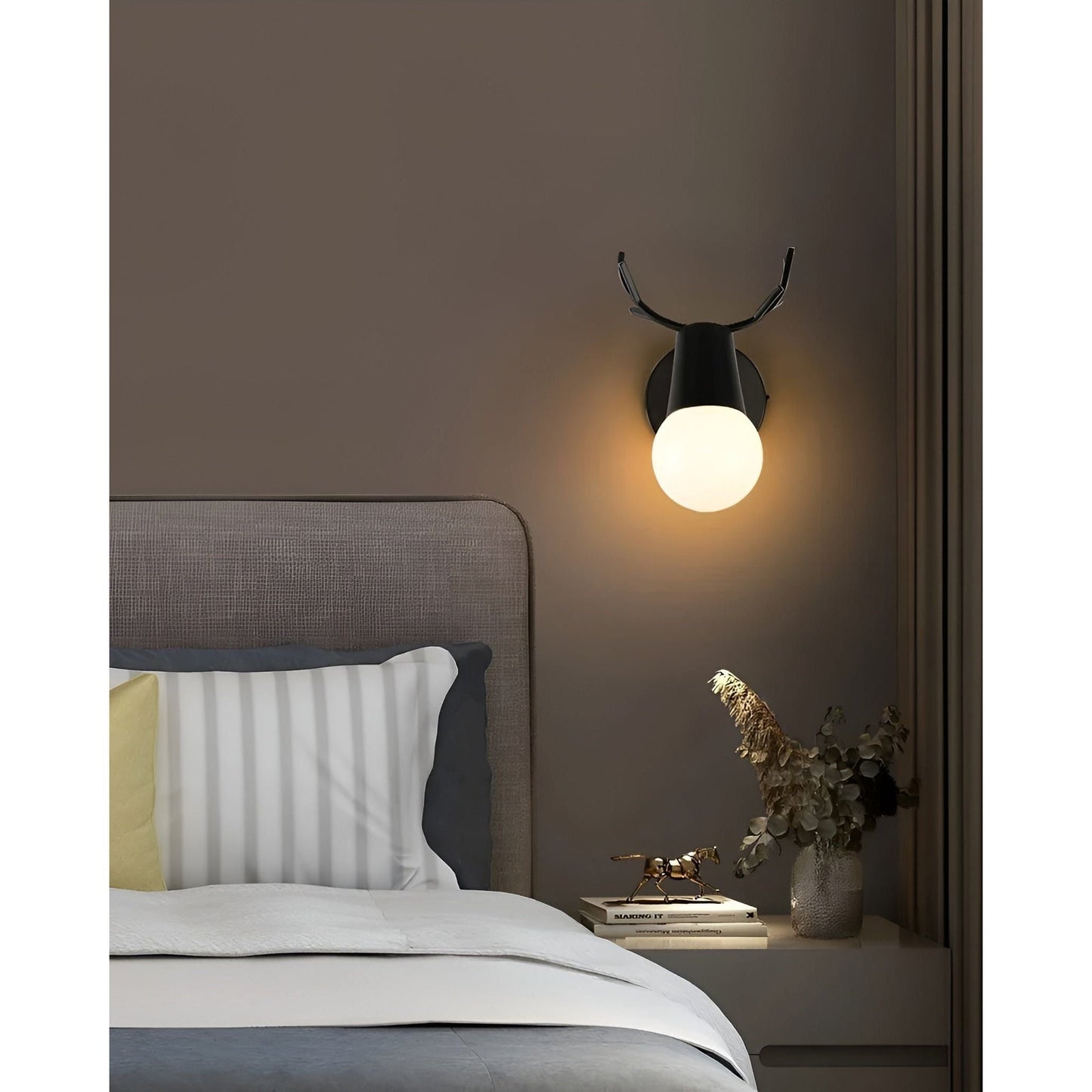 Garduru Licht - Nordische Macaron Geweih LED Wandlampe