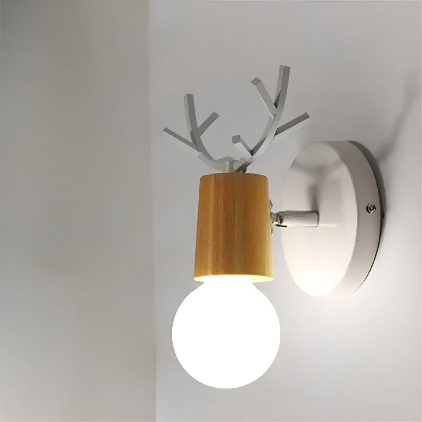 Garduru Licht - Nordische Macaron Geweih LED Wandlampe