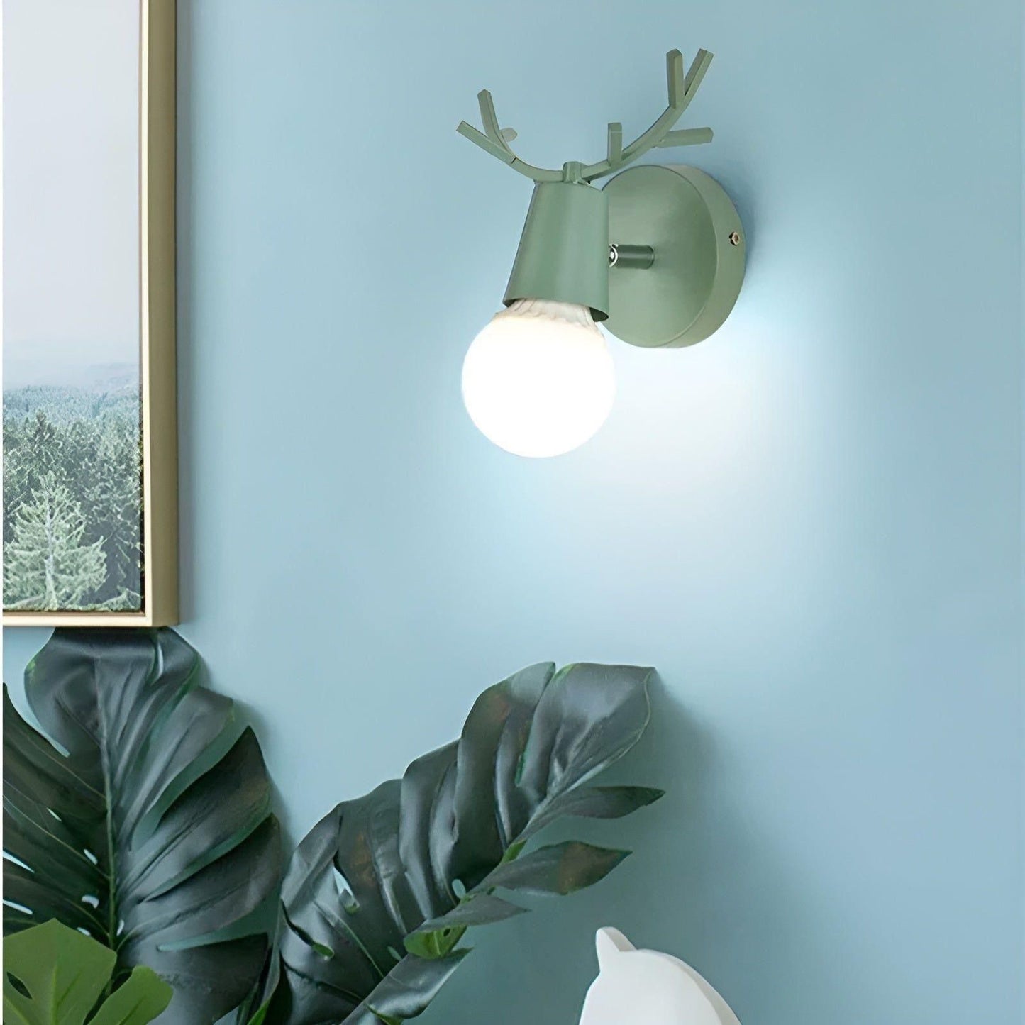 Garduru Licht - Nordische Macaron Geweih LED Wandlampe