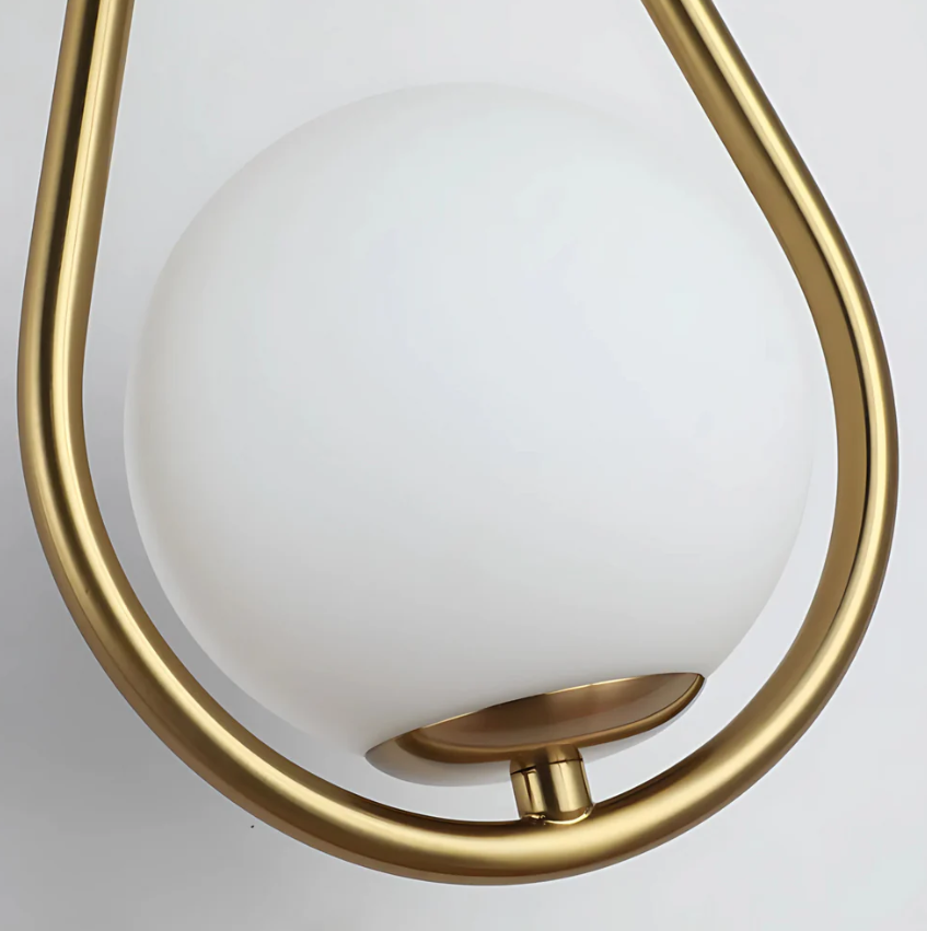 Wandleuchte Tropfen - Elegante Beleuchtung aus Metall und Glas | Raffiniertes Design für Innenräume
