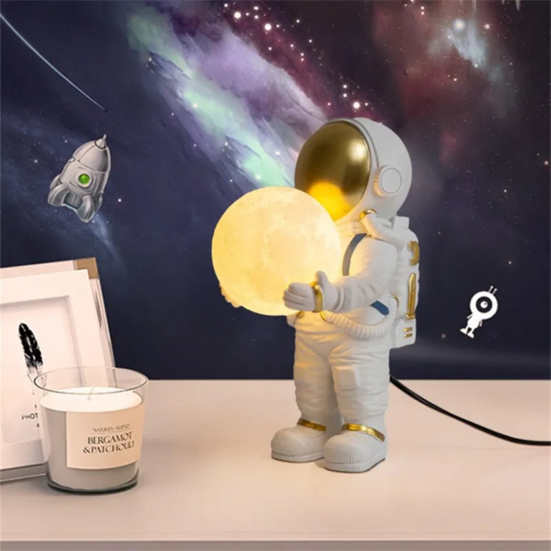 Astronaut Tisch Lampe LED kinderzimmer Beleuchtung schlafzimmer nacht wohnzimmer