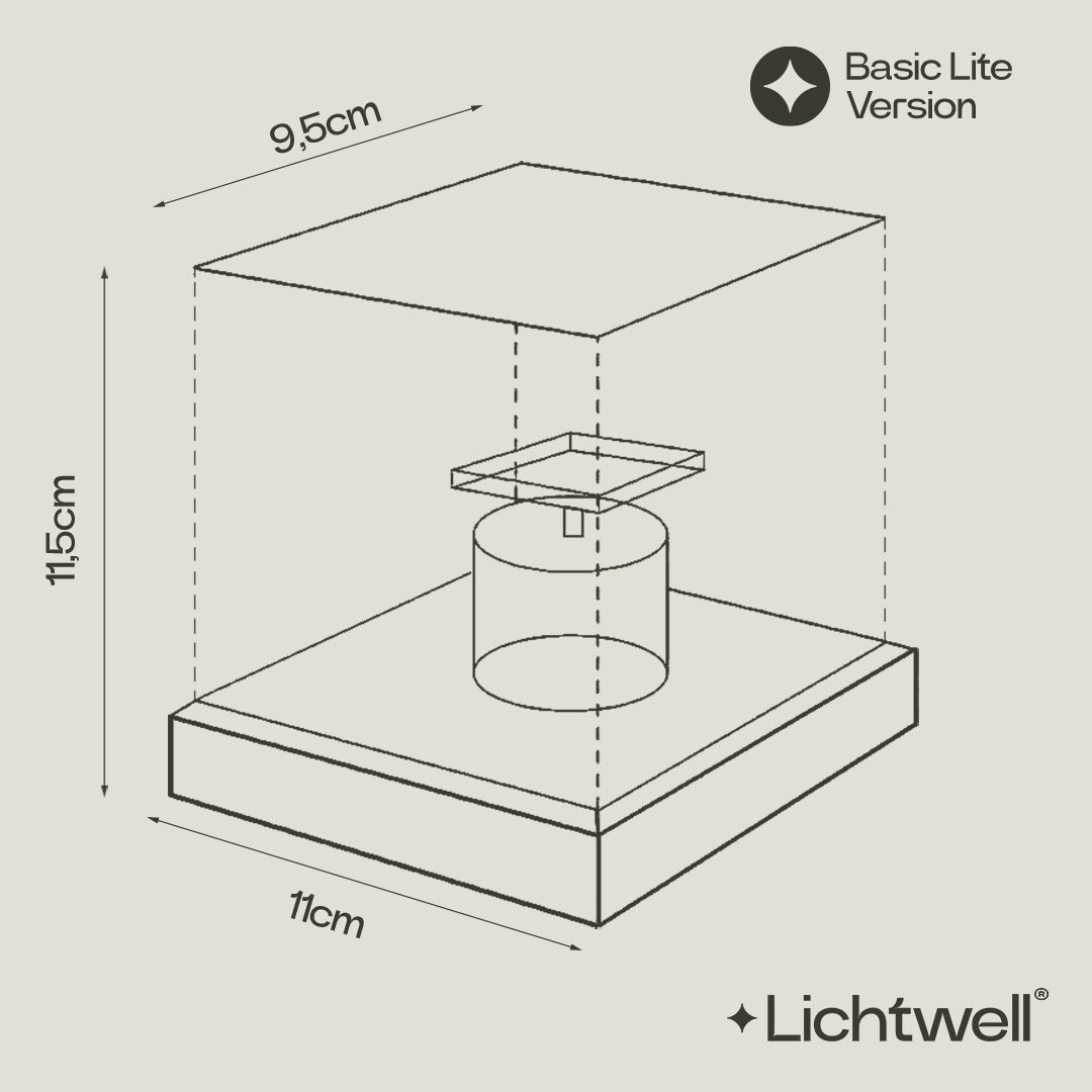 LED Tischlampe mit Wasserwellen-Effekt