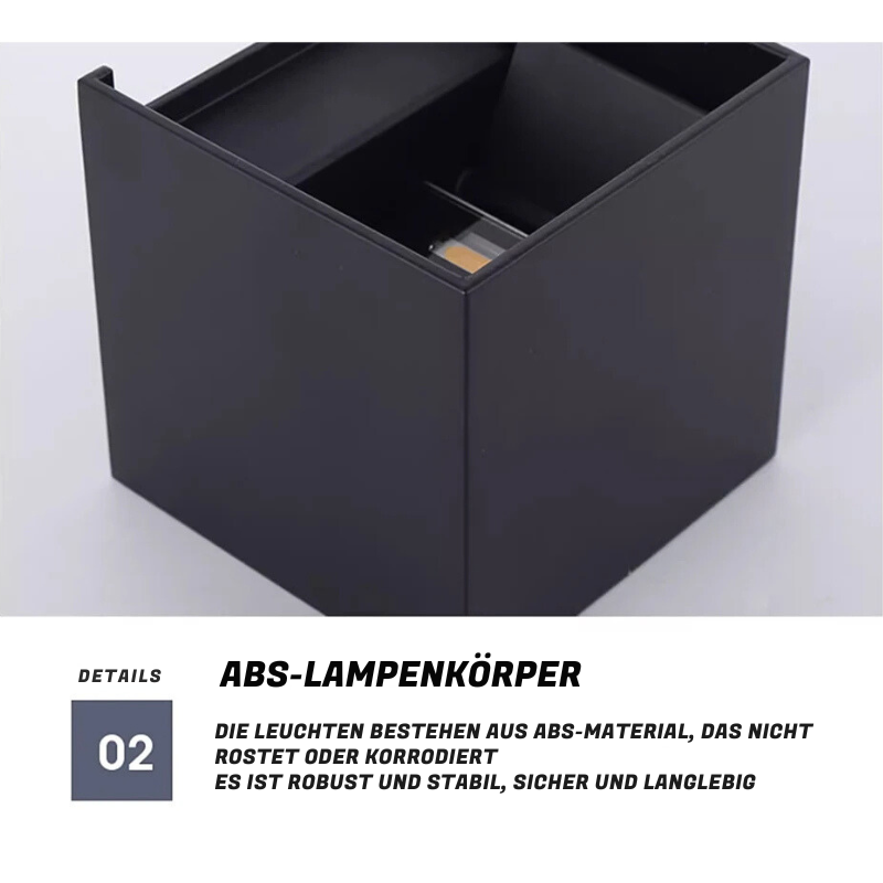 Außenbereich LED-Wandleuchte - Bewegungssensor, Outdoor, Bewegungsmelder, Winkel