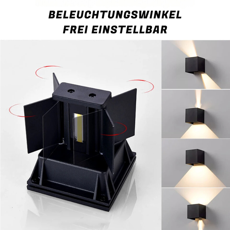 Außenbereich LED-Wandleuchte - Bewegungssensor, Outdoor, Bewegungsmelder, Winkel