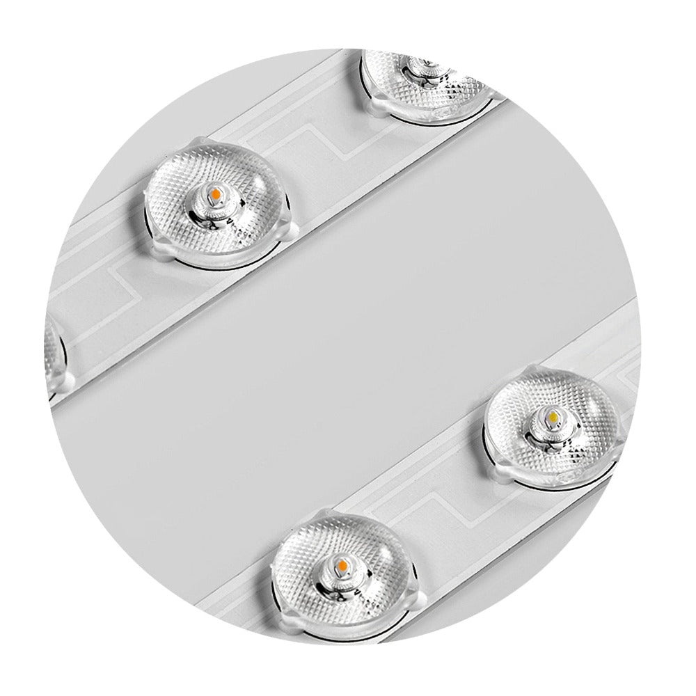 Runde LED Deckenleuchte Weiß/Gold/Schwarz Schlafzimmer
