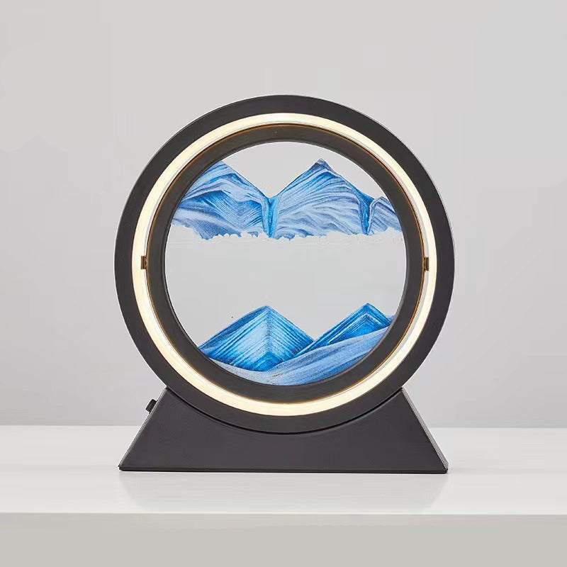 SandGlow - Sandkunst Tischlampe mit LED-Licht