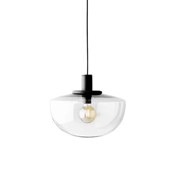 Moderne Glas- und Metallaufhängung – Elegante Globelampe für Küche und Esszimmer