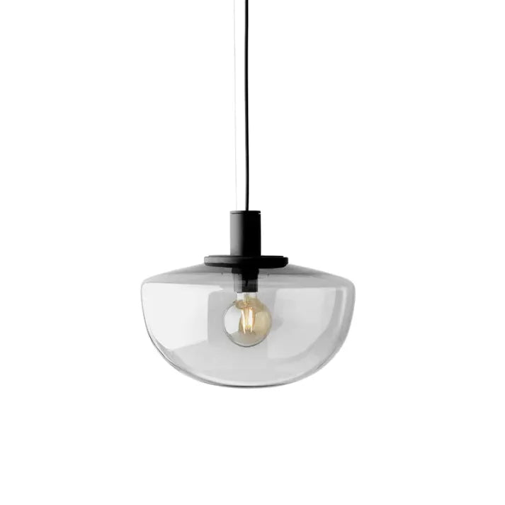 Moderne Glas- und Metallaufhängung – Elegante Globelampe für Küche und Esszimmer