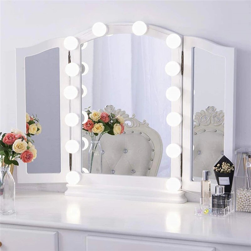 RoyaleGlow LED Makeup-Spiegellichter – Dimmbar & Einstellbare 3-Farben Schminkbeleuchtung