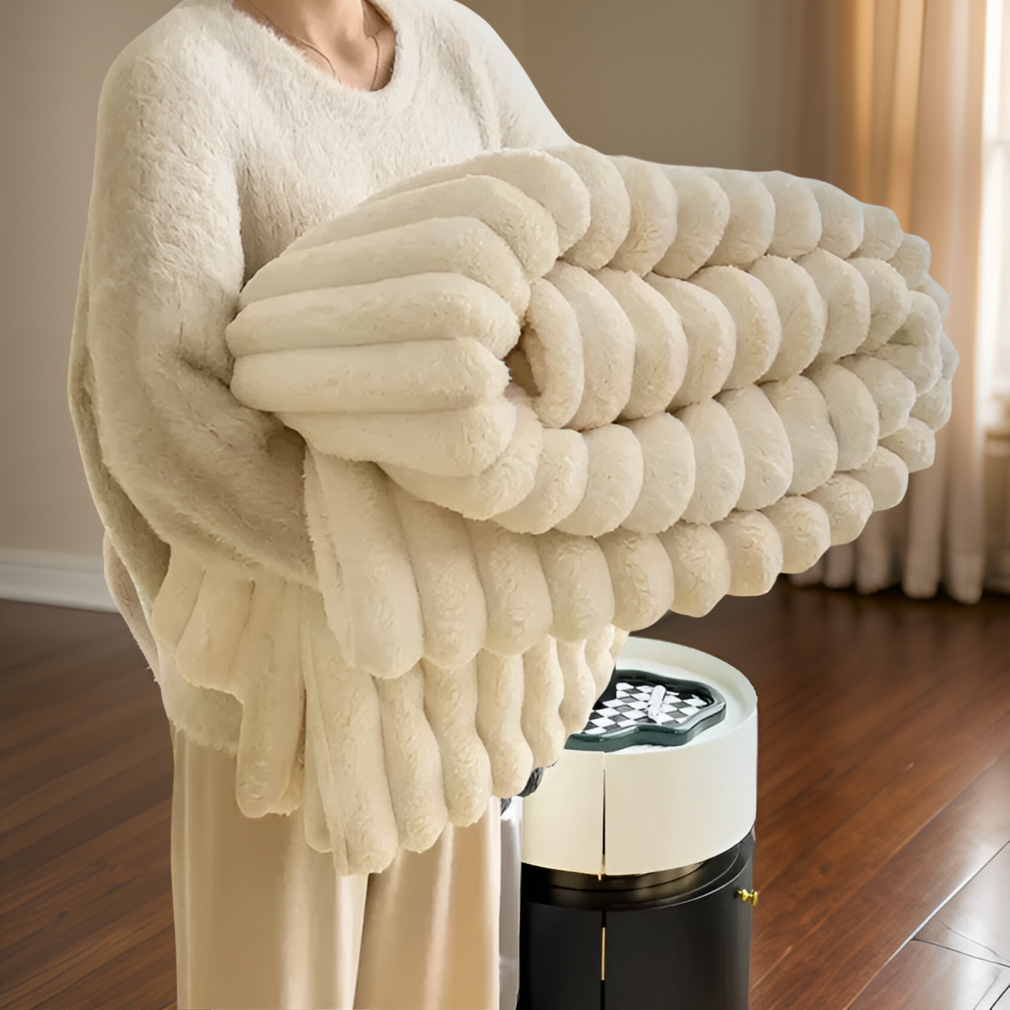 Fleece-Decke für gemütlichen Komfort im Wohnzimmer und für den Hausgebrauch