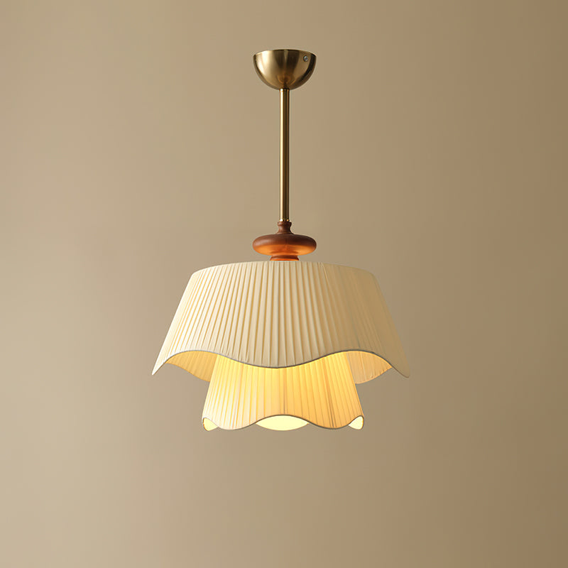 Suspension Bellevue - Moderne Lampe aus Metall, Glas und Holz, Elegantes Design