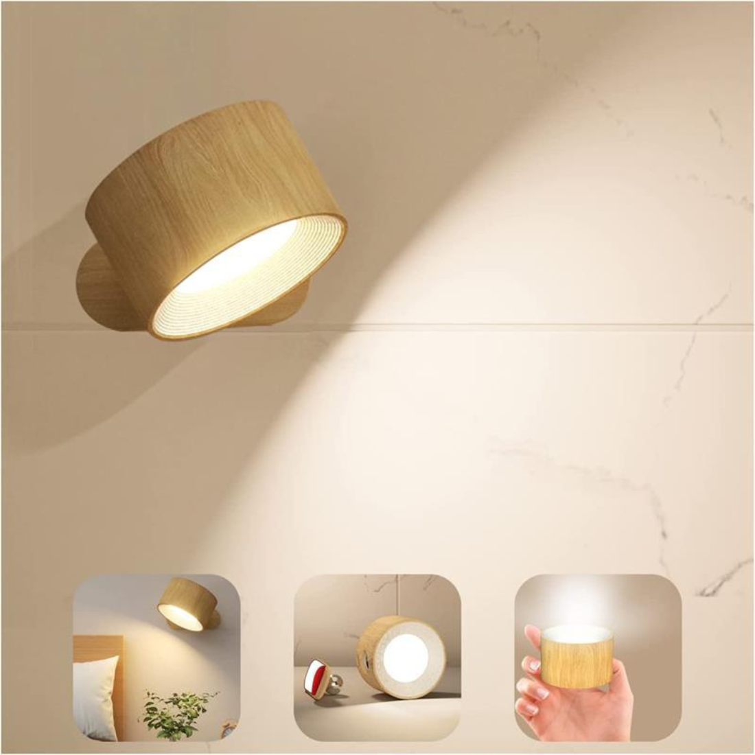 Wandleuchte Drahtlos Wiederaufladbare Moderne LED Lampe