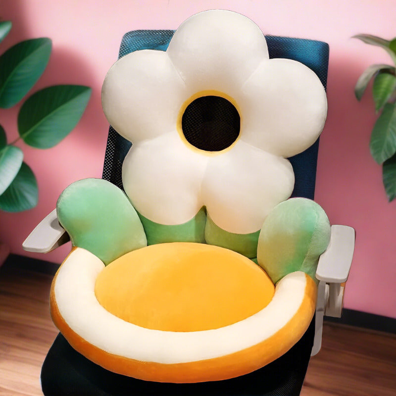 Flower Power Plüschstuhl Kissen