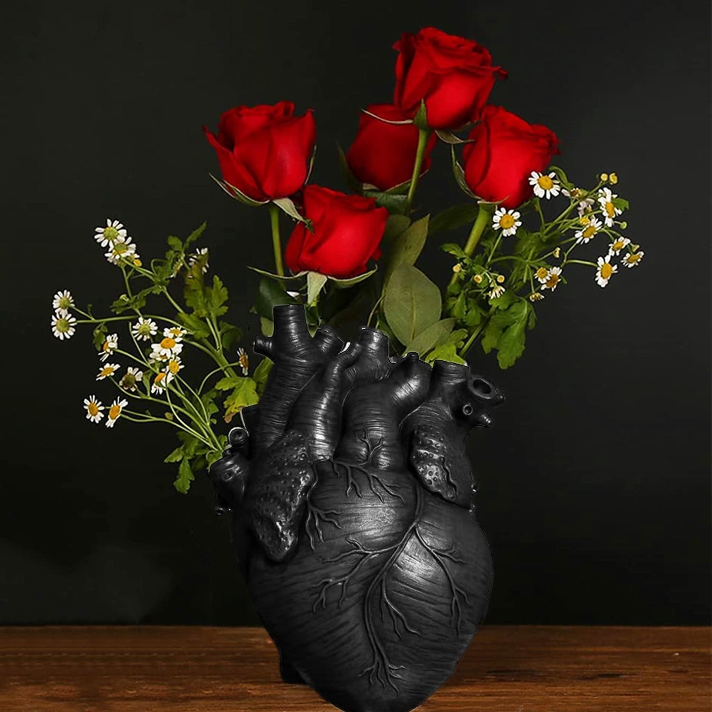 Garduru herzförmiges Harz Vase Dekor