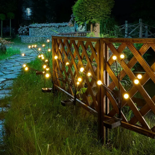 Solar Gartenbeleuchtung mit Glühwürmchen-Effekt – Wasserdichte Außenlampe für Garten und Terrasse, LED, Automatisches Ein/Aus