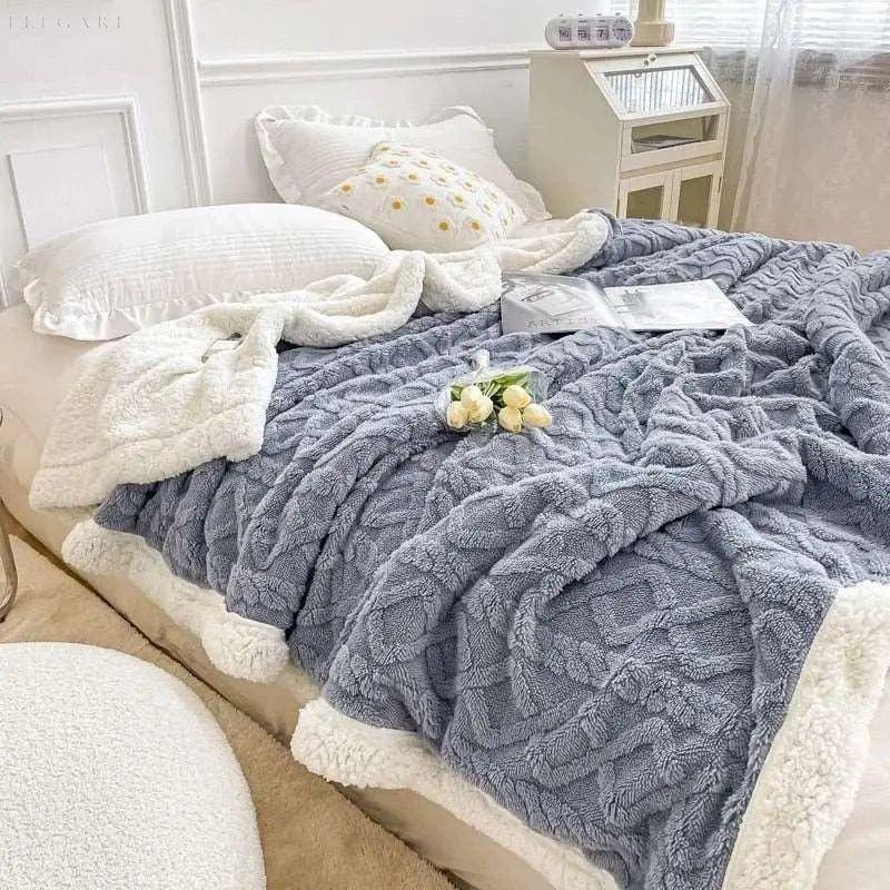 Warmes Fleece-Decke aus 100% Polyester – Hypoallergen und bequem für kalte Nächte