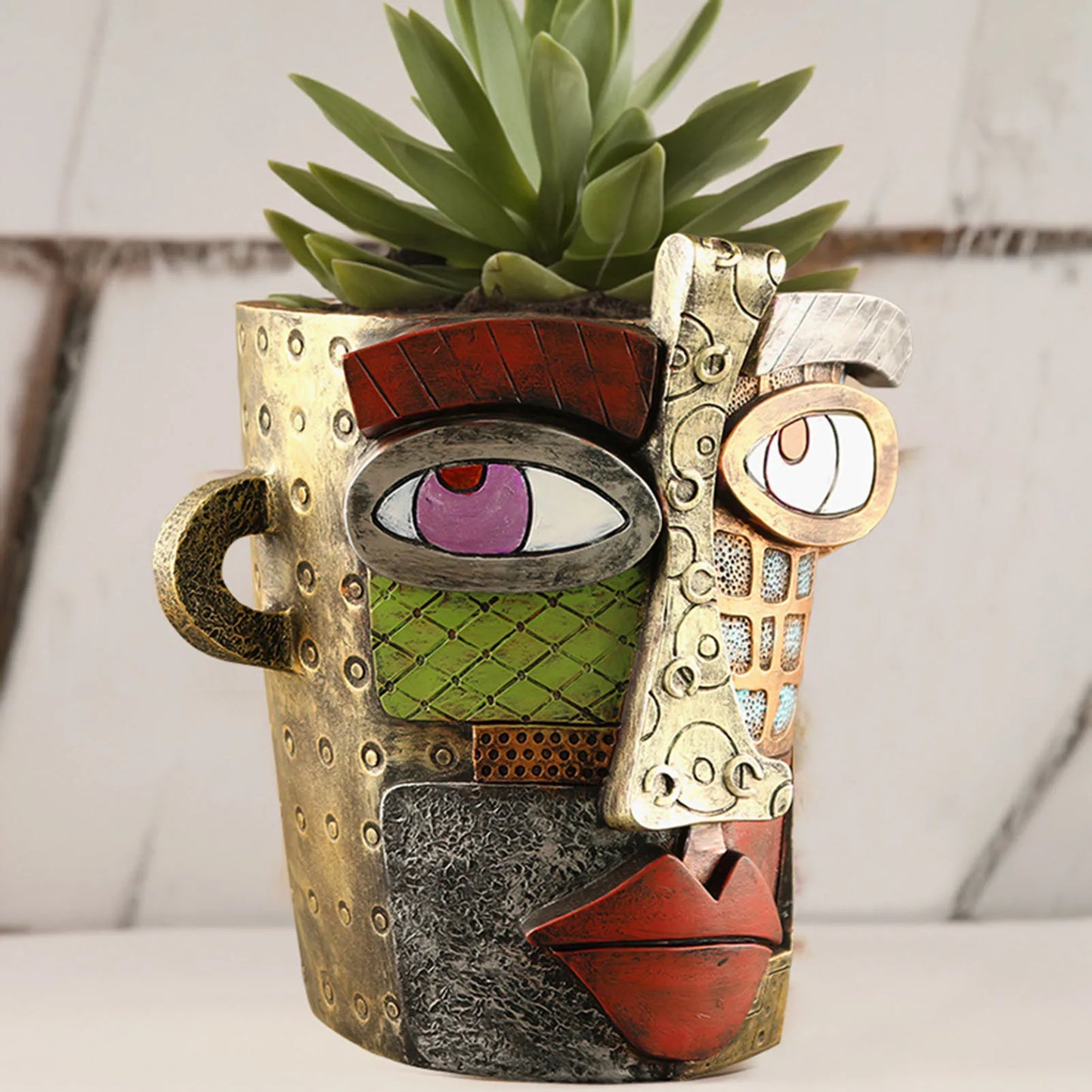 Garduru abstrakte Kunst Pflanze Topf Ornamente