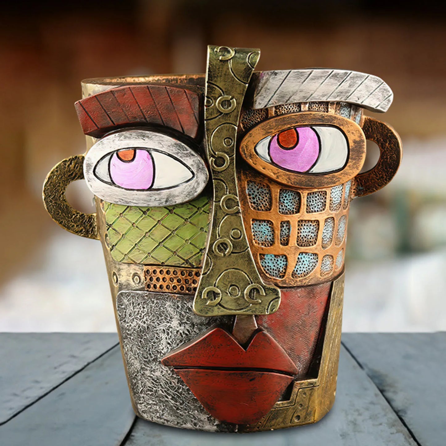 Garduru abstrakte Kunst Pflanze Topf Ornamente