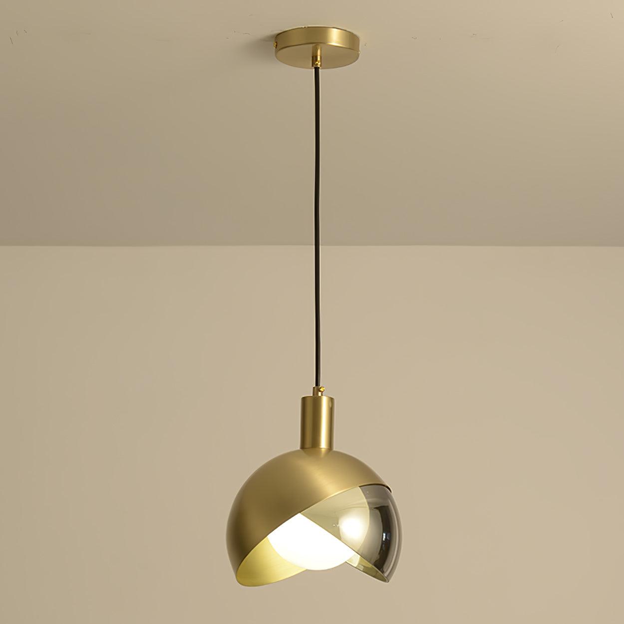 Moderne Hängeleuchte - Minimalistische Lampe aus Metall und Glas, Urban Design