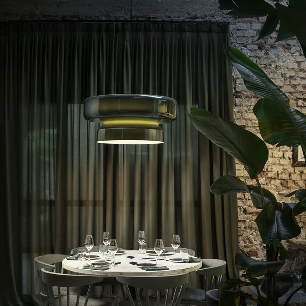 Bohemera – Luxuriöse Hängelampe aus mundgeblasenem Glas
